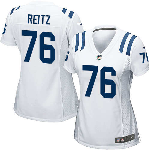 Women's Game Joe Reitz Nike Jersey White Road - #76 NFL Indianapolis Colts